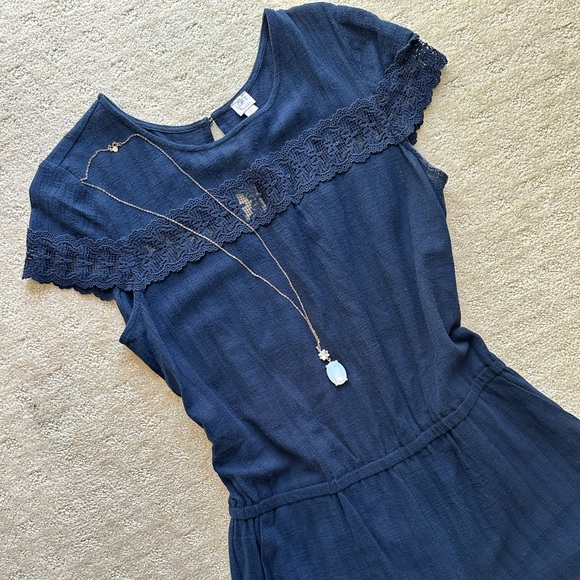 LOFT Beach Crochet Romper - Picture 2 of 4